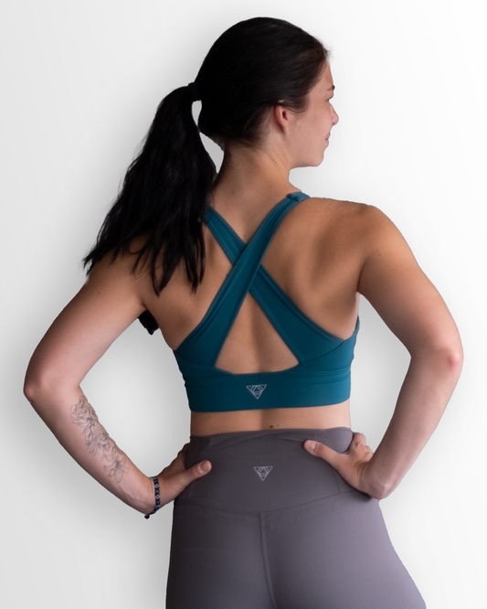 Wrap and Tie Racerback Top Yoga Bra Create a Different Top Every Day Elven  Forest 